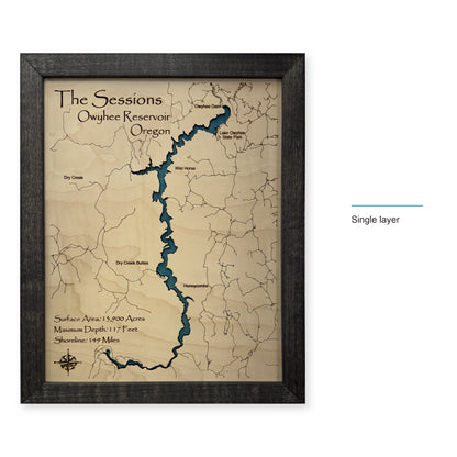 Owyhee Sessions wood map — single layer, layer option shown