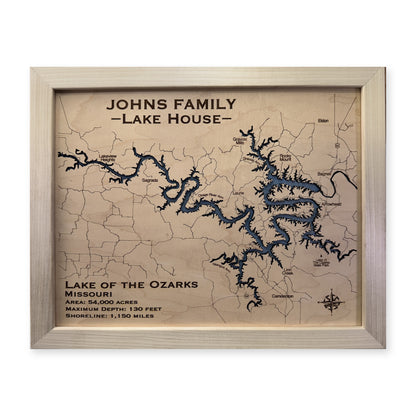 Ozarks Johns wood map — single layer, white background