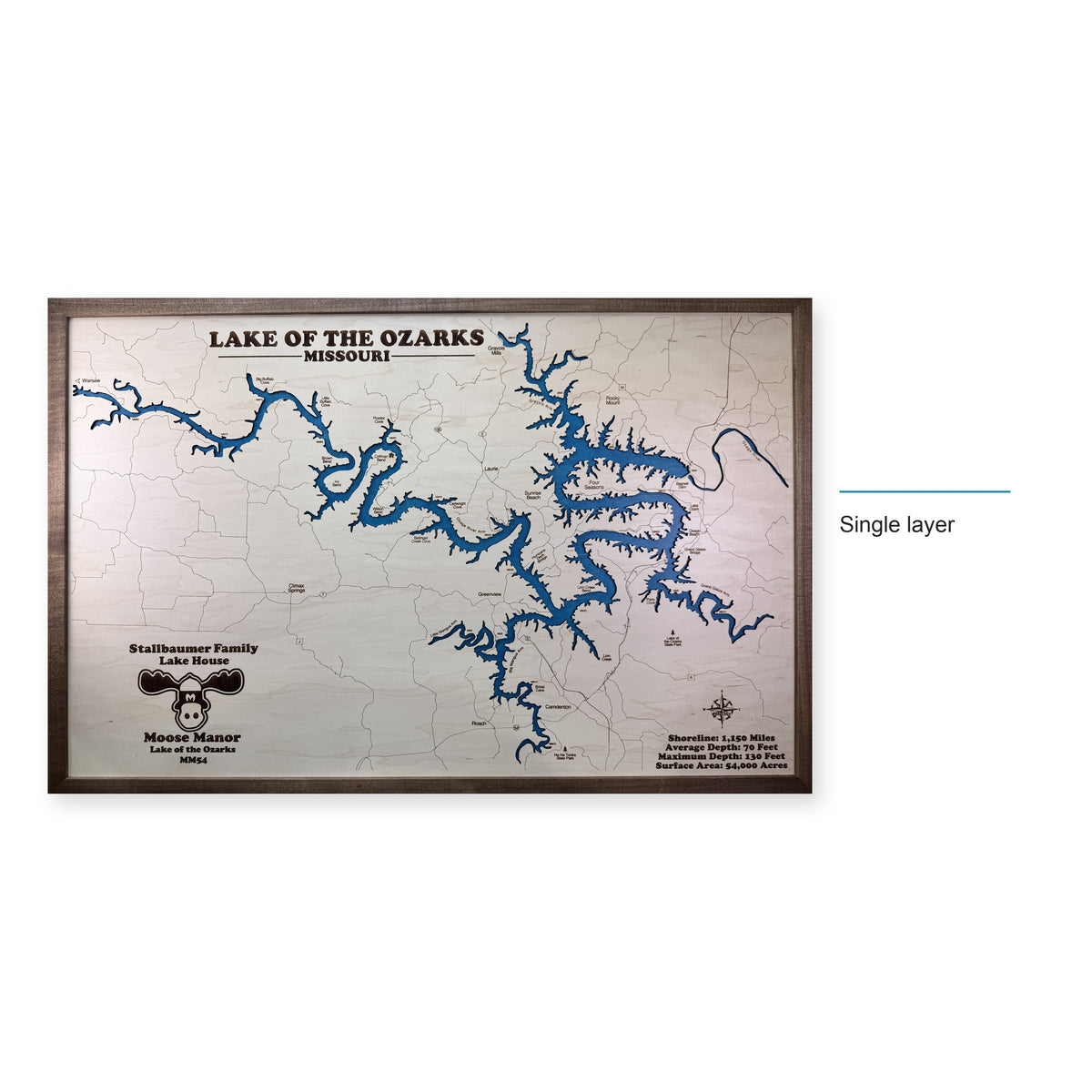 Ozarks Stallbaumer wood map — single layer, layer option shown