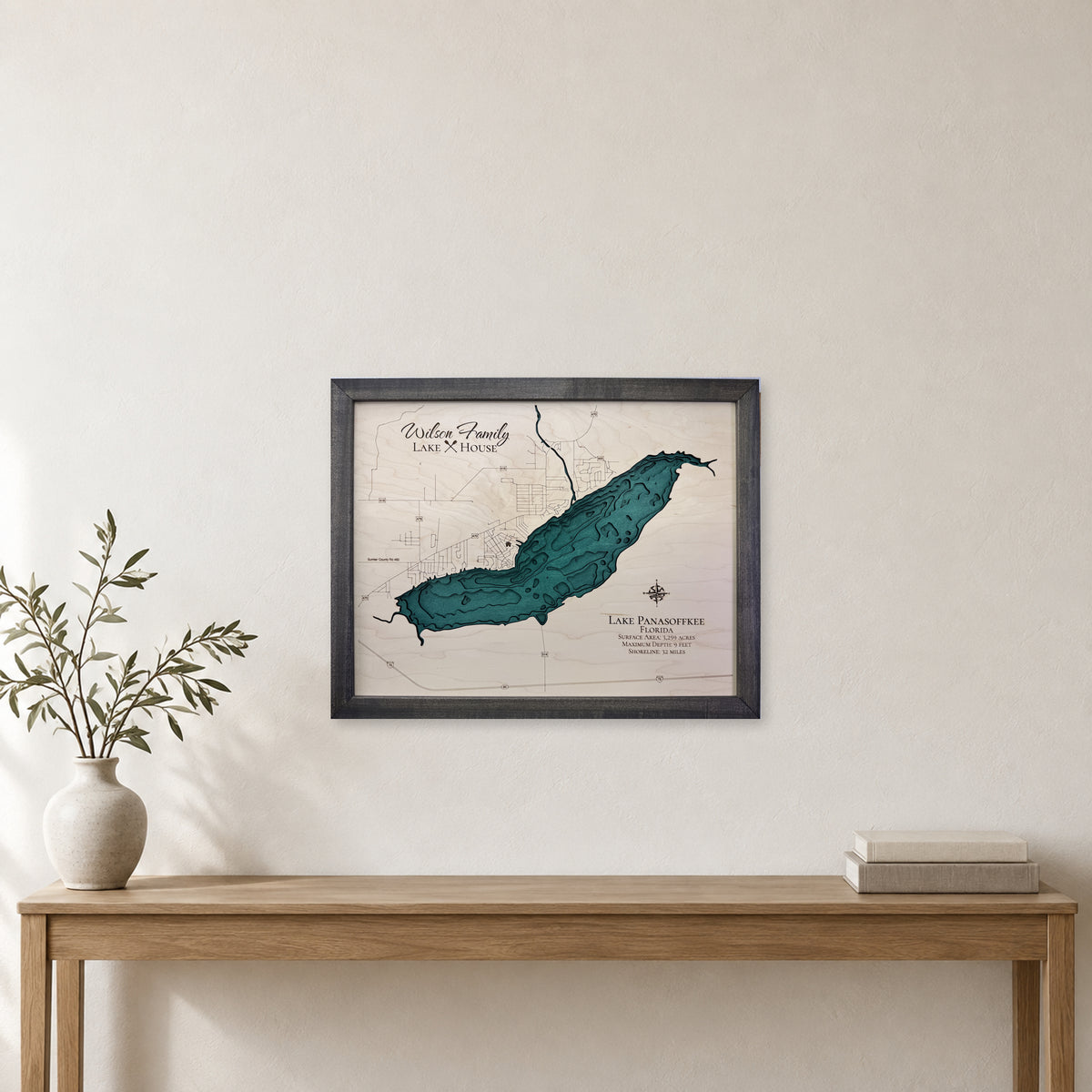 Panasoffkee Walsh wood map — multilayer, staged room mockup