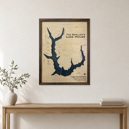Ponderosa Smalley wood map — multilayer, staged room mockup