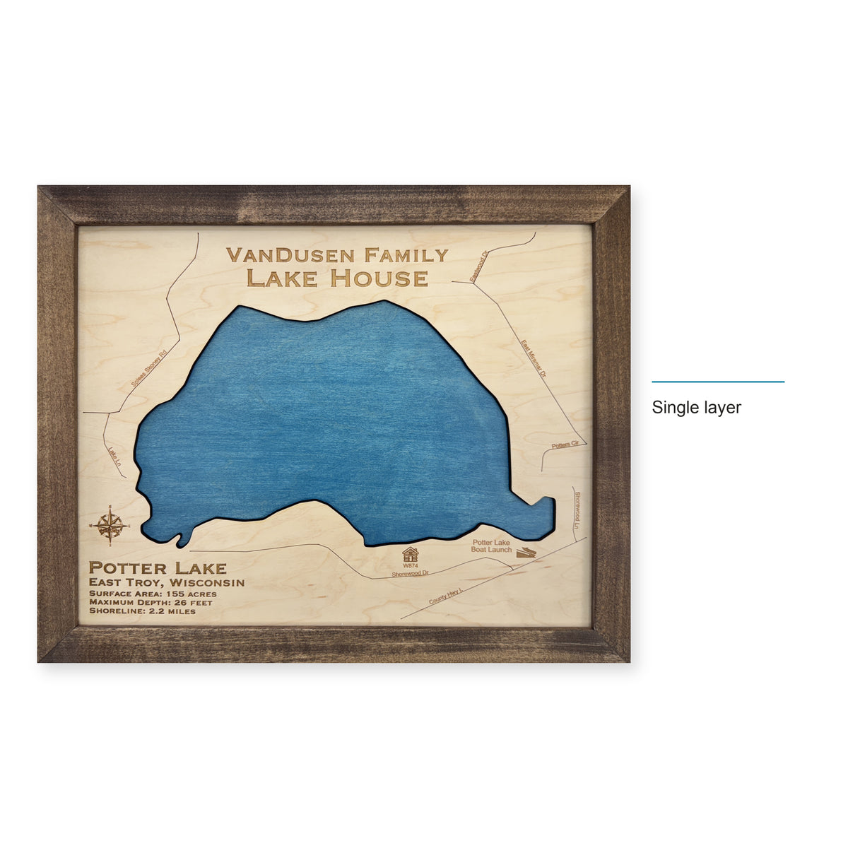 Potter Vandusen wood map — single layer, layer option shown