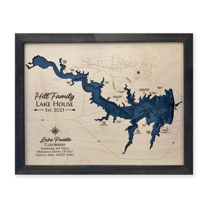 Pueblo Hill wood map — multilayer, white background