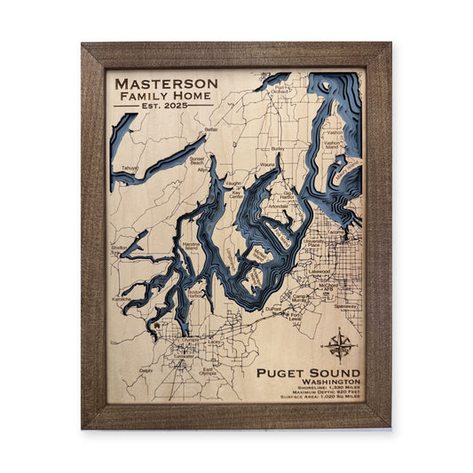 Puget Sound Wood Map — multilayer example, on a white background