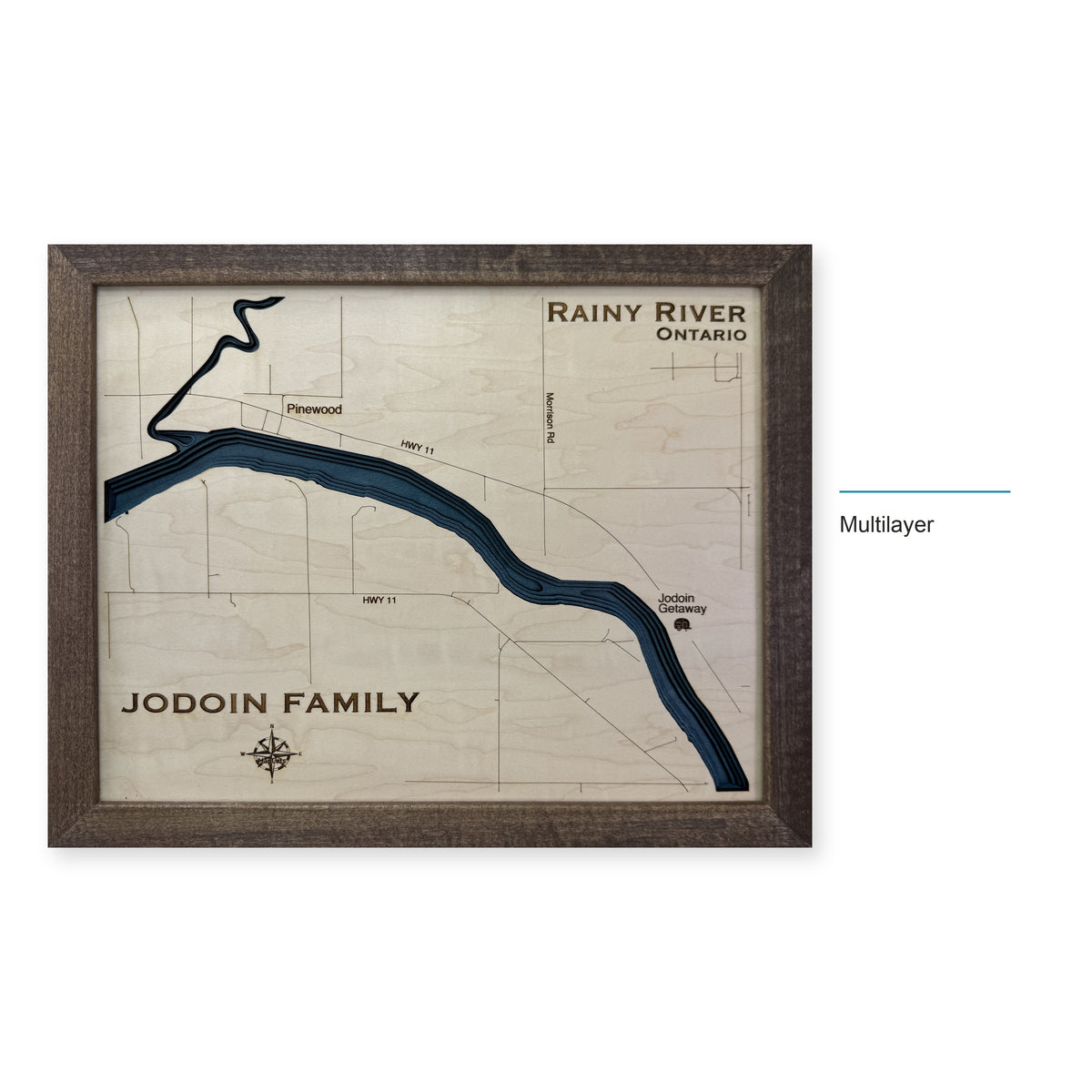 Rainy River Jodoin wood map — multilayer, layer option shown