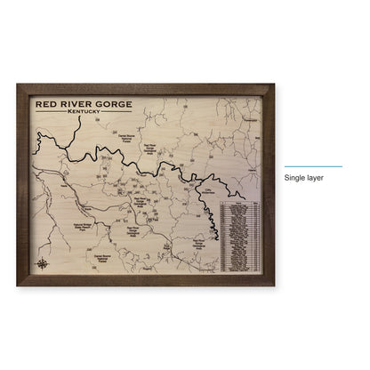 Red River Gorge wood map — single layer, layer option shown