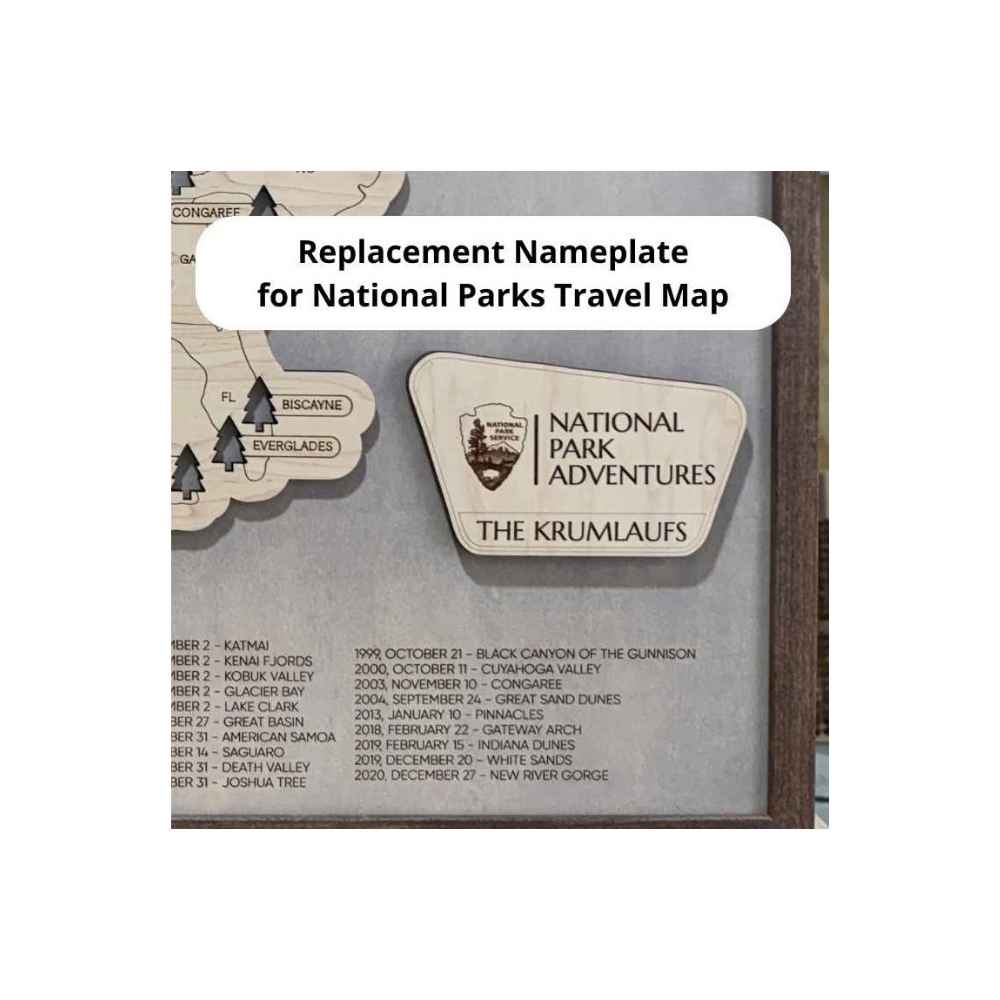 Replacement National Parks Nameplate