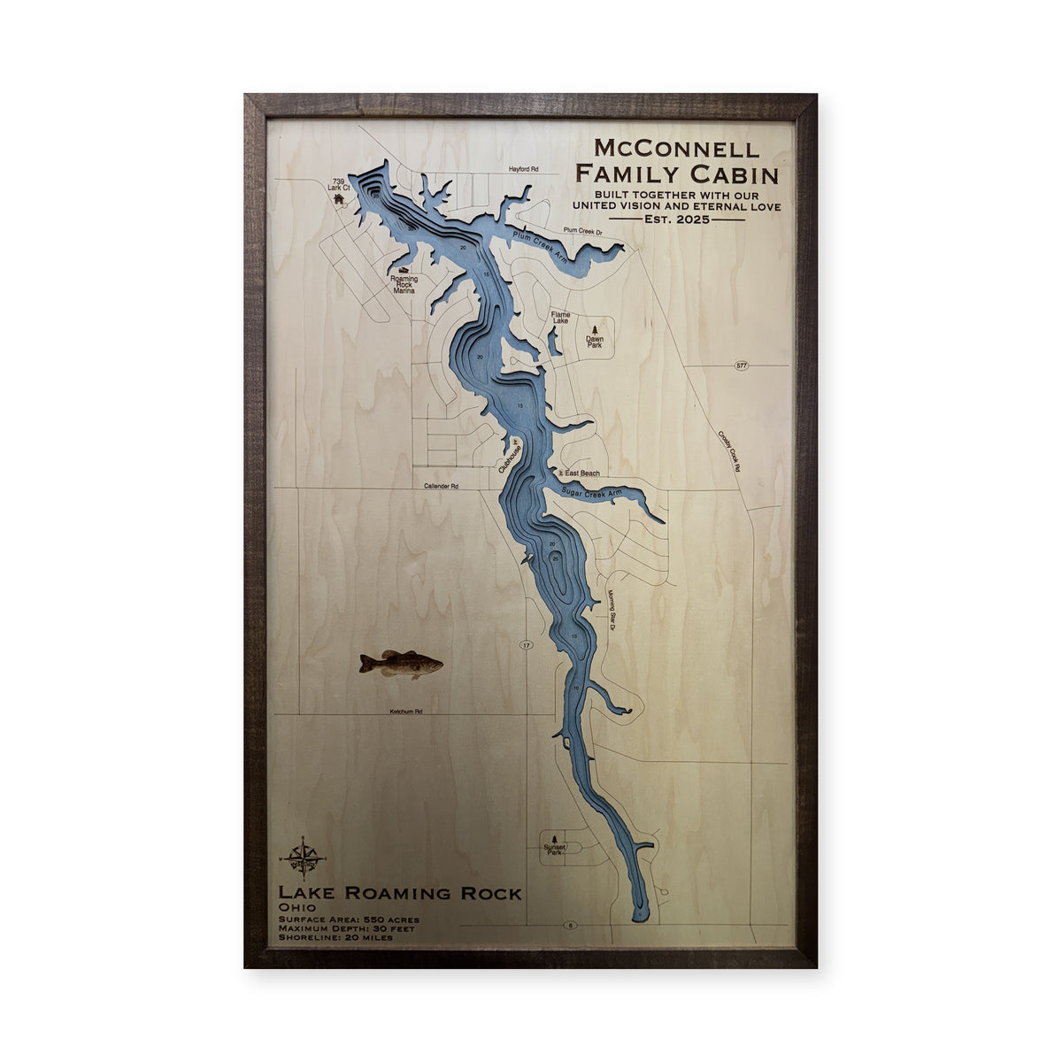Roaming Rock Mcconnell wood map — multilayer, white background