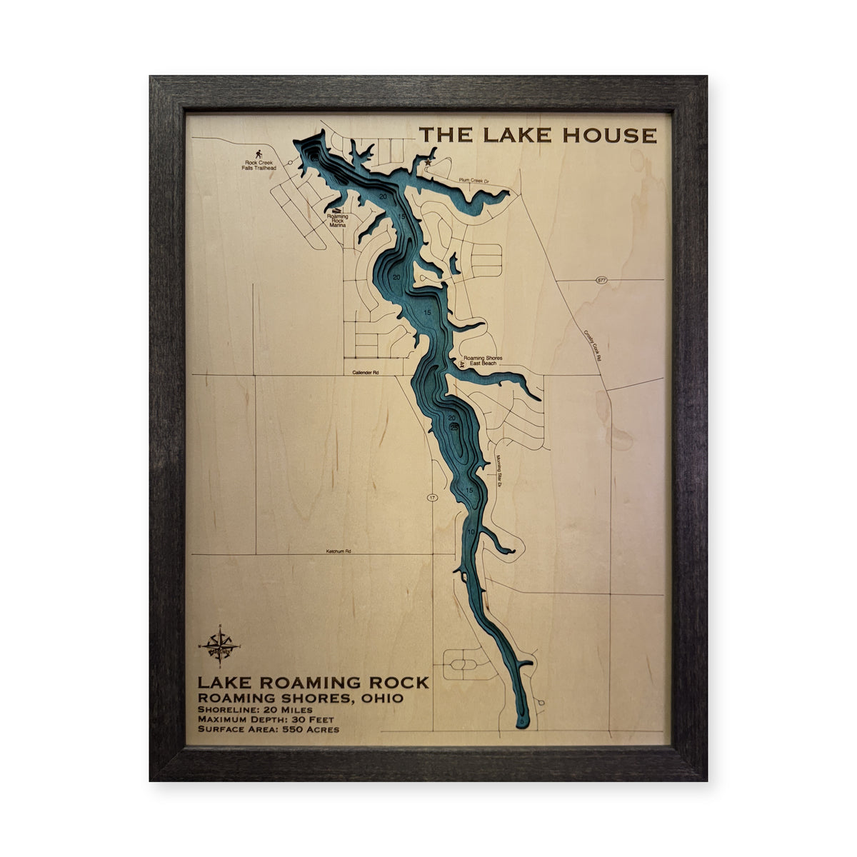 Roaming Rock Zielasko wood map — multilayer, white background