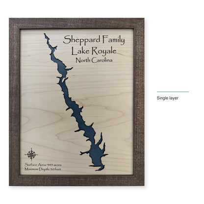 Royale Sheppard wood map — single layer, layer option shown