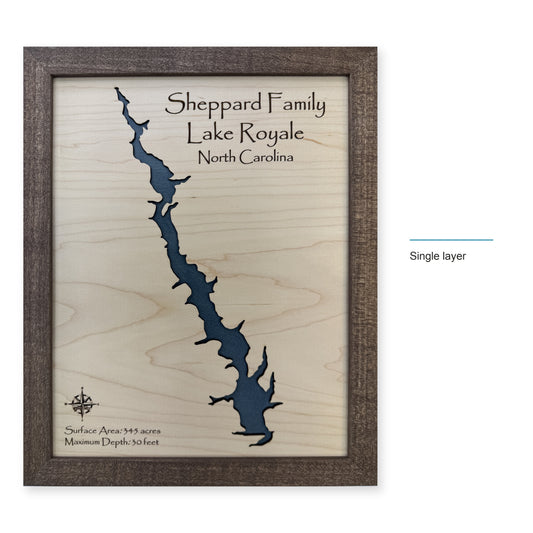 Royale Sheppard wood map — single layer, layer option shown