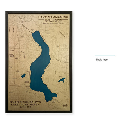 Sammamish Schlecht wood map — single layer, layer option shown