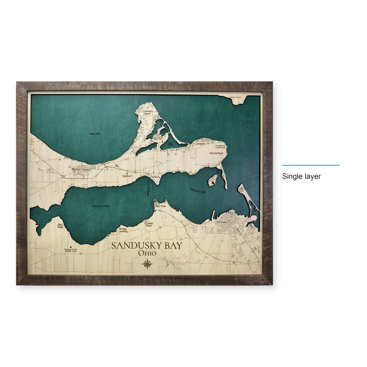 Sandusky Fresch Green wood map — single layer, layer option shown