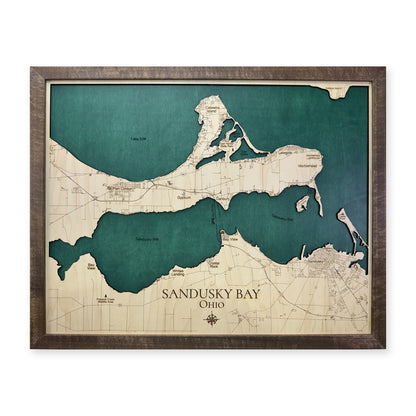 Sandusky Fresch Green wood map — single layer, white background