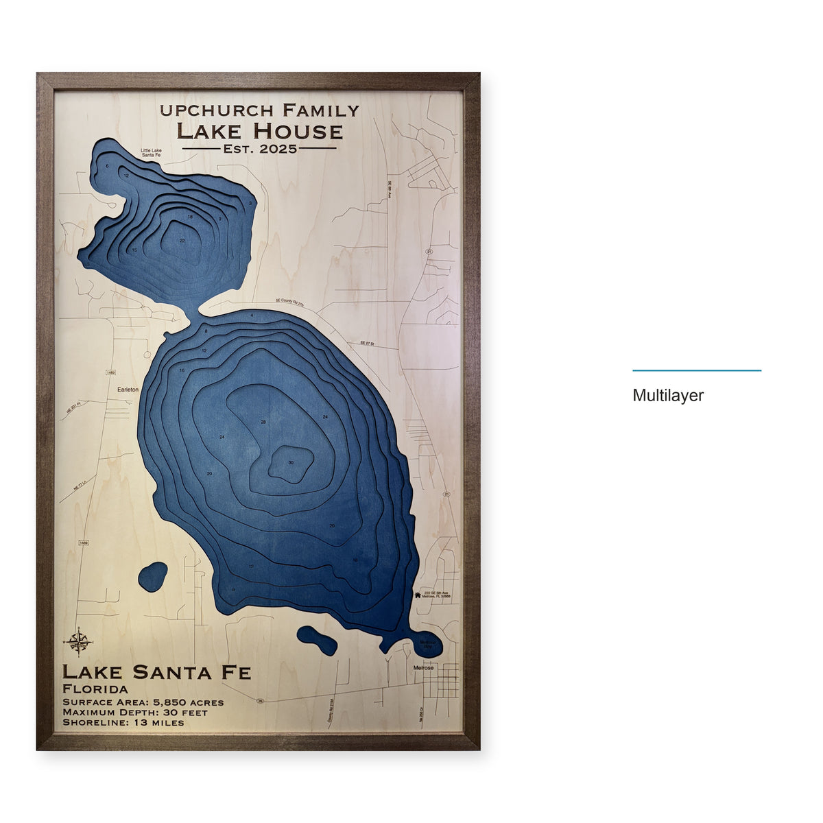 Santa Fe Upchurch wood map — multilayer, layer option shown