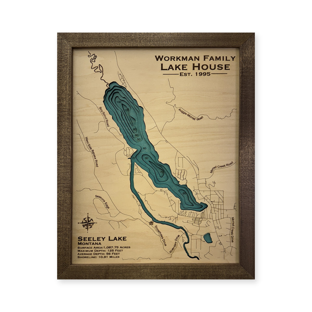 Seeley Workman wood map — multilayer, white background