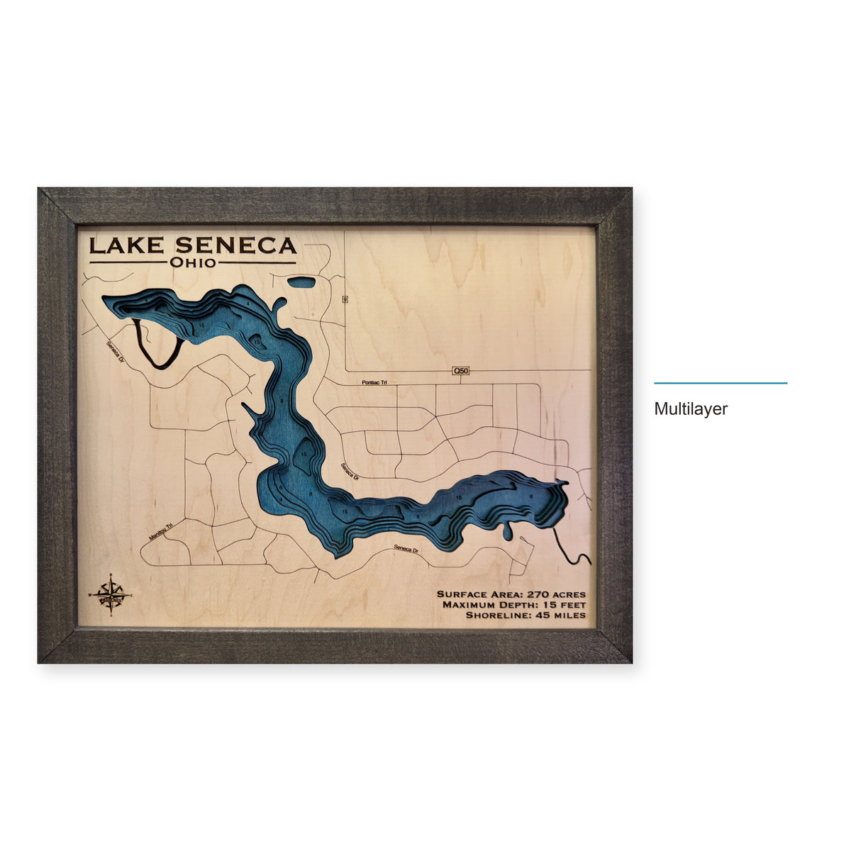 Seneca Ohio Charcoal wood map — multilayer, layer option shown