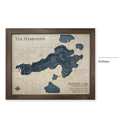 Serpent Harrison wood map — multilayer, layer option shown