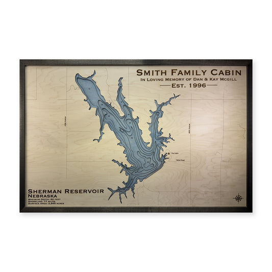 Sherman Smith wood map — multilayer, white background