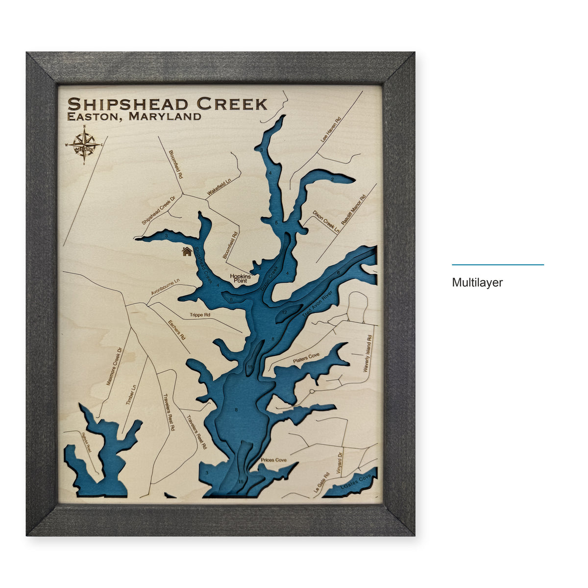Shipshead Creek wood map — multilayer, layer option shown