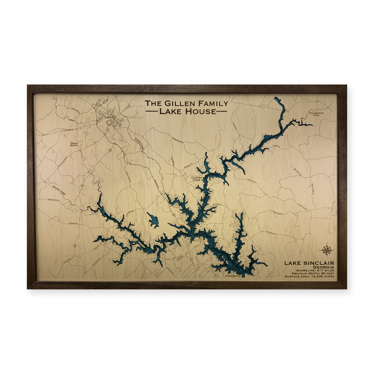 Sinclair Gillen wood map — multilayer, white background
