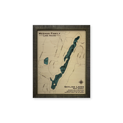 Skyline Meehan wood map — multilayer, white background