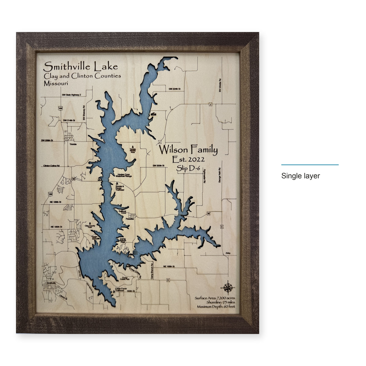 Smithville Wilson wood map — single layer, layer option shown