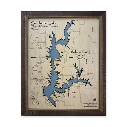 Smithville Wilson wood map — single layer, white background