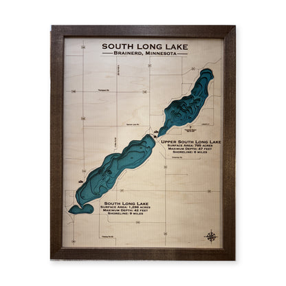 South Long Multi wood map — multilayer, white background