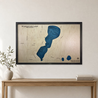 Starvation Multi wood map — multilayer, staged room mockup