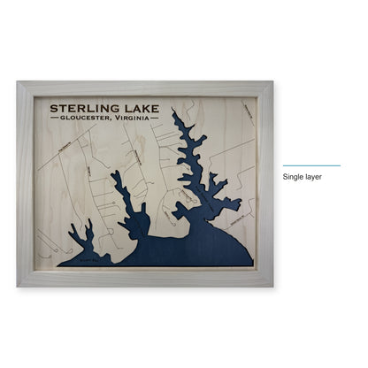 Sterling Gloucester wood map — single layer, layer option shown