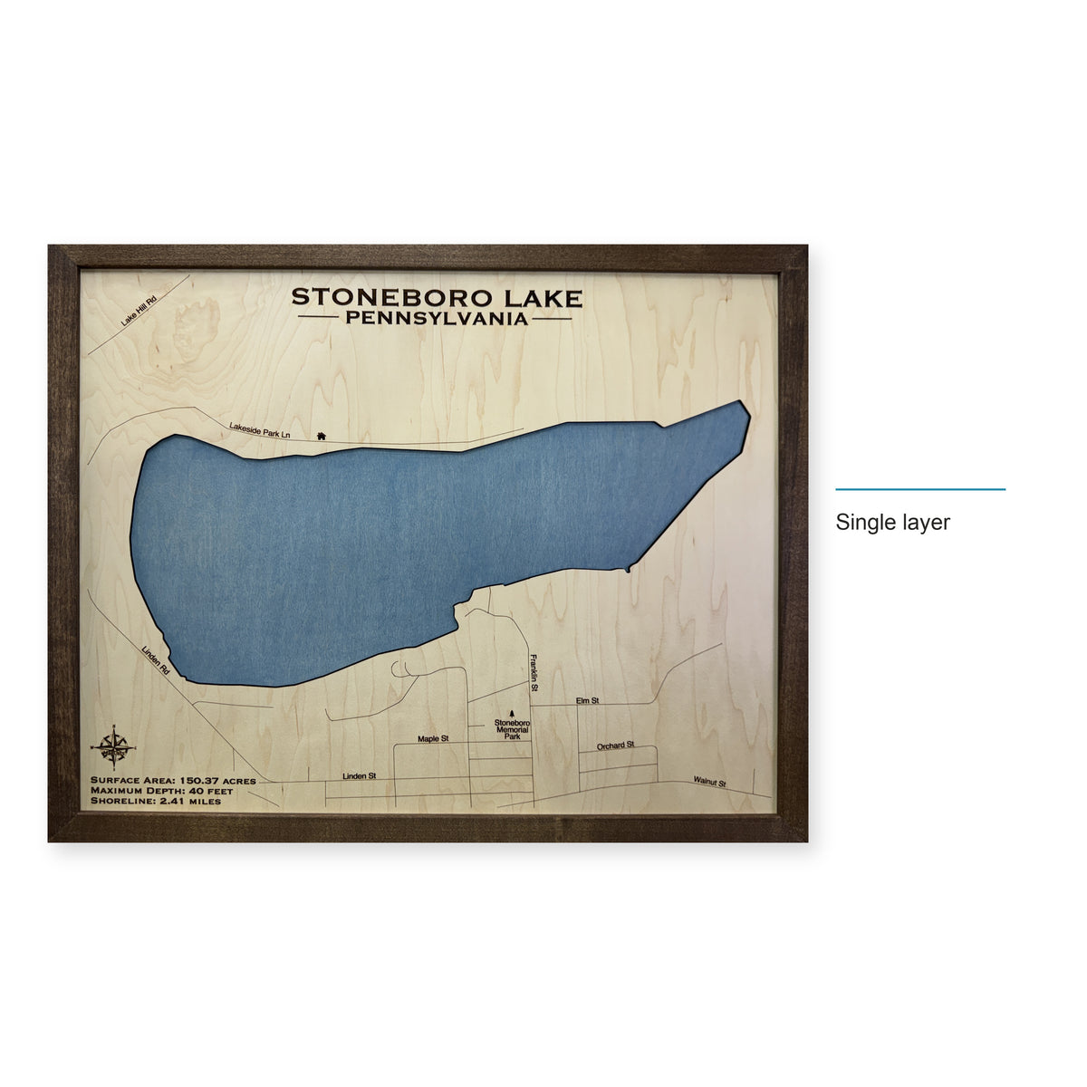 Stoneboro Reed wood map — single layer, layer option shown