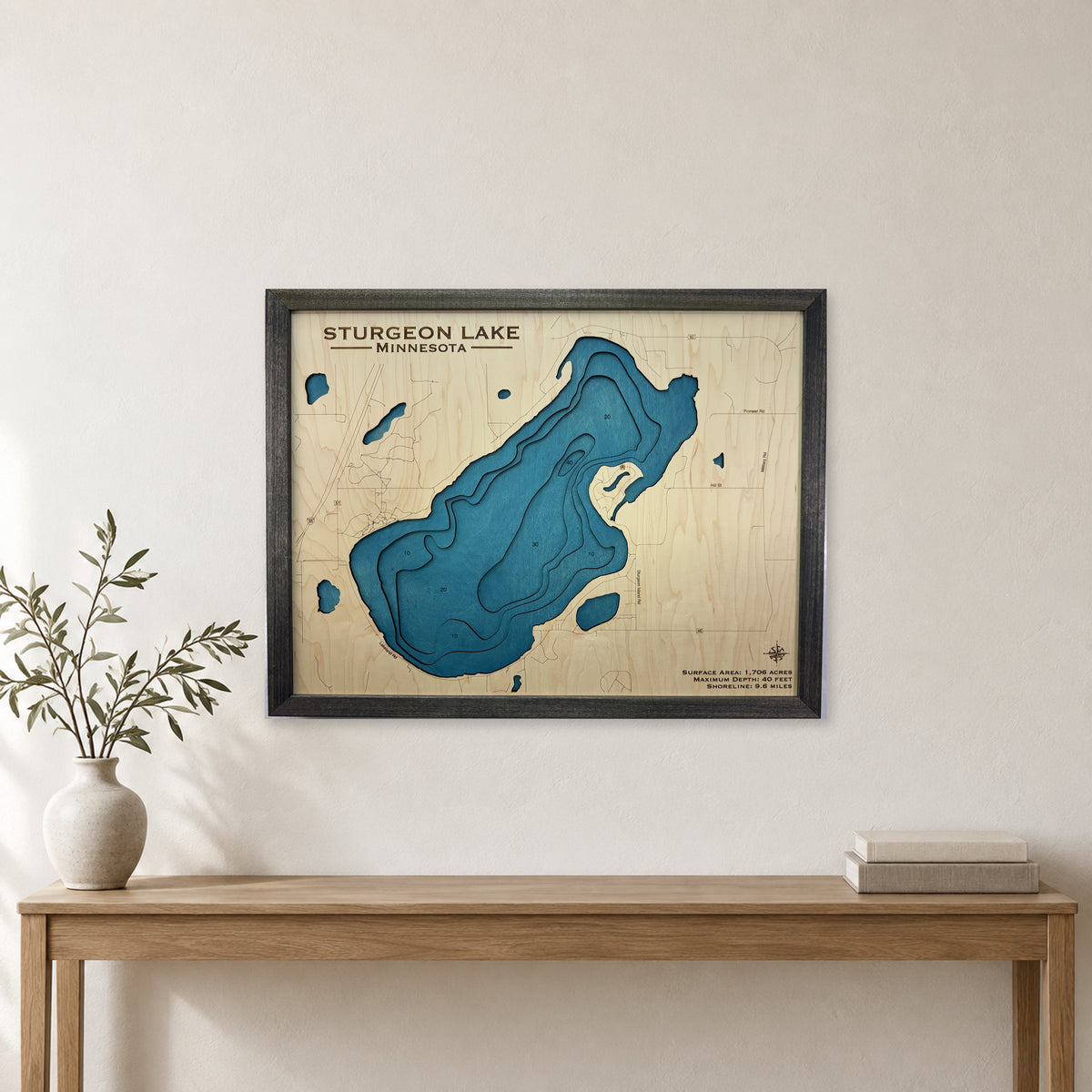 Sturgeon Kerschner wood map — multilayer, staged room mockup