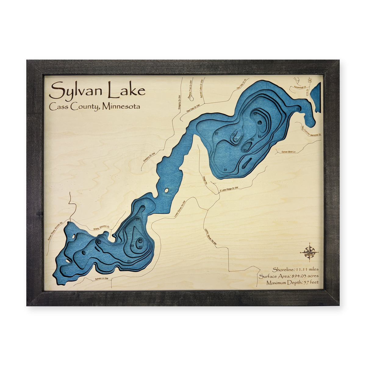 Sylvan Hanzal wood map — multilayer, white background