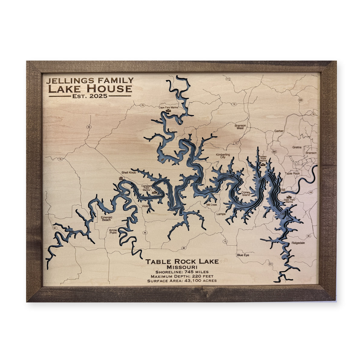 Table Rock Jellings wood map — multilayer, white background