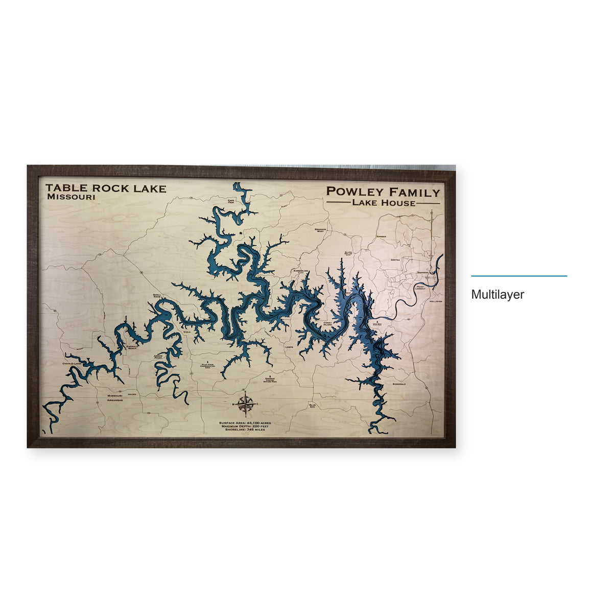 Table Rock Powley wood map — multilayer, layer option shown