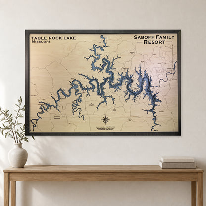 Table Rock Saboff wood map — multilayer, staged room mockup