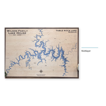 Table Rock Wilson wood map — multilayer, layer option shown