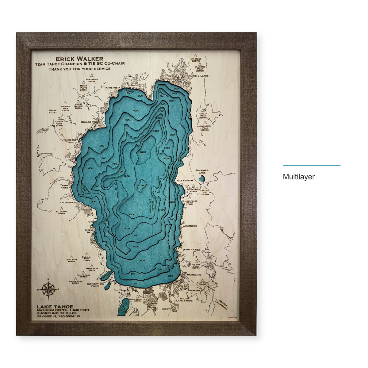 Tahoe Erick Walker wood map — multilayer, layer option shown