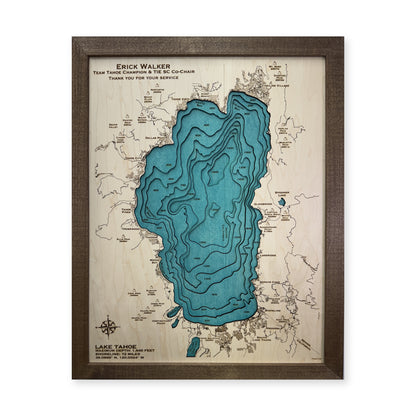 Tahoe Erick Walker wood map — multilayer, white background