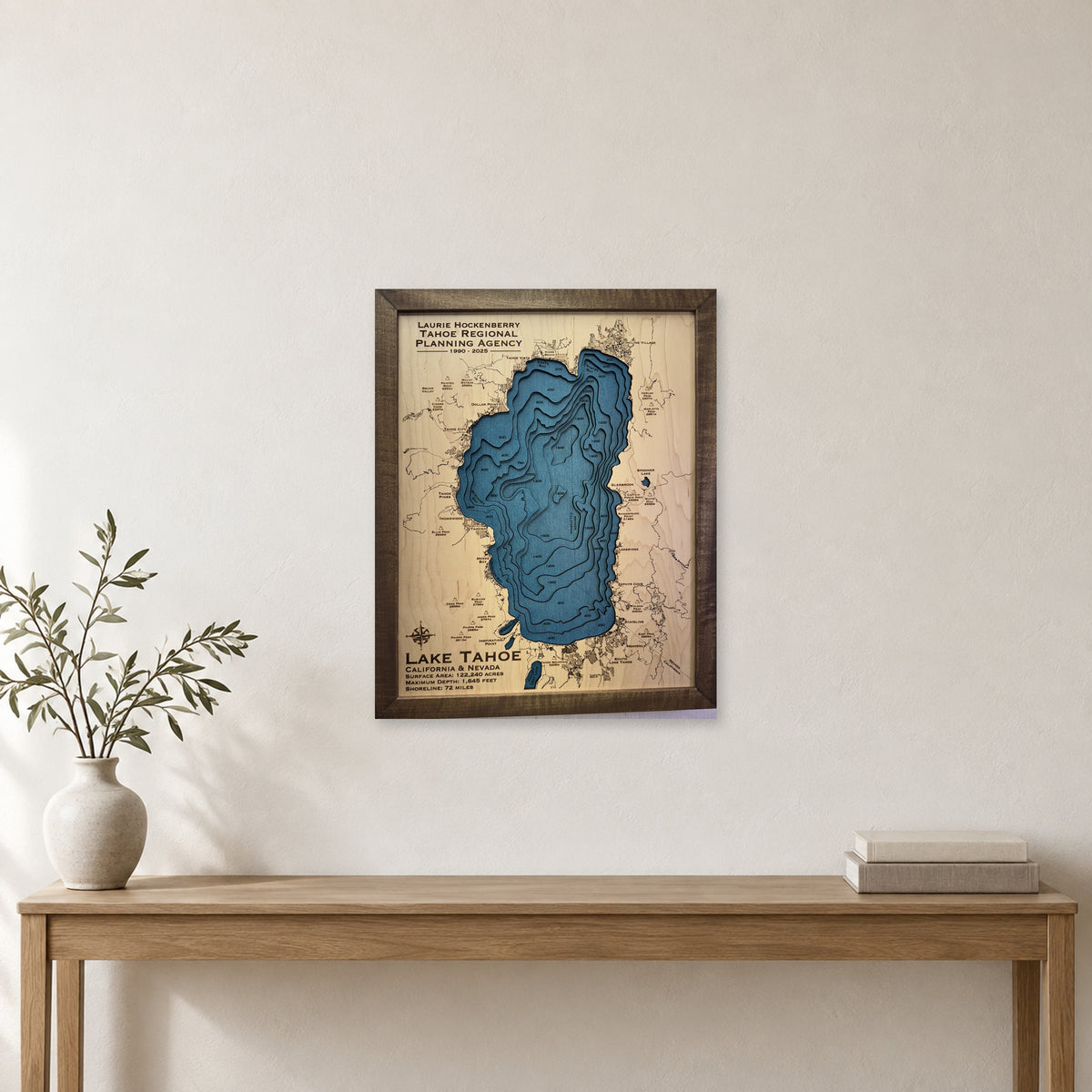 Tahoe Hockenberry wood map — multilayer, staged room mockup