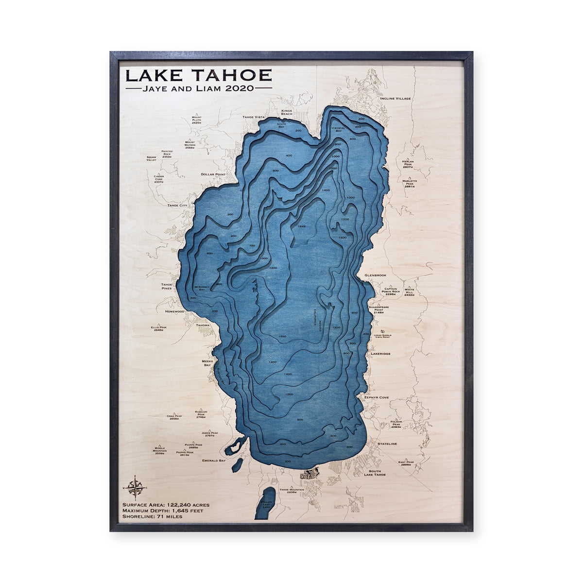 Tahoe Jaye Liam wood map — multilayer, white background