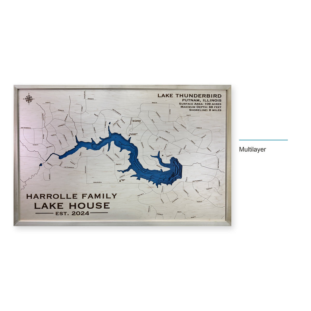 Thunderbird Harrolle wood map — multilayer, layer option shown