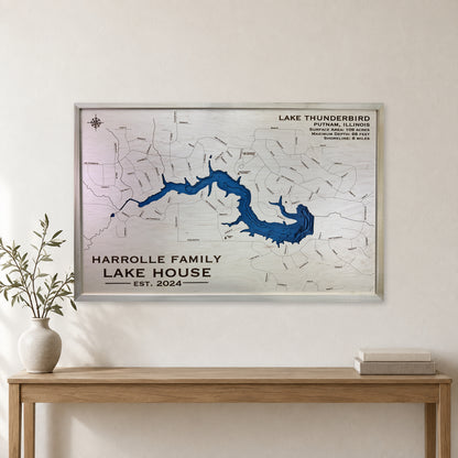 Thunderbird Harrolle wood map — multilayer, staged room mockup