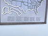 A close up of the timeline for when each state joined the union. 
