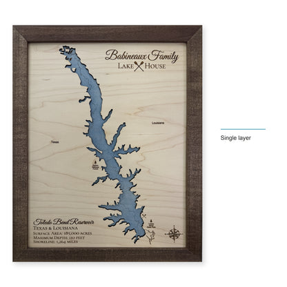 Toledo Babineaux wood map — single layer, layer option shown