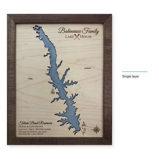 Toledo Babineaux wood map — single layer, layer option shown