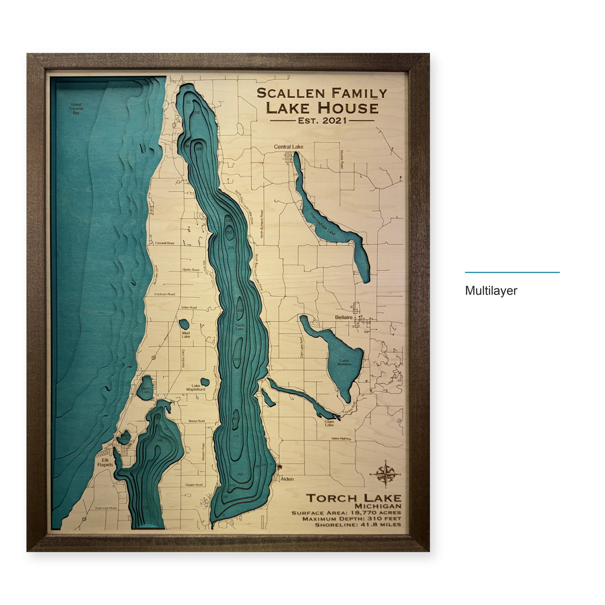 Torch Scallen wood map — multilayer, layer option shown