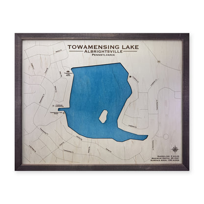 Towamensing Single wood map — single layer, white background