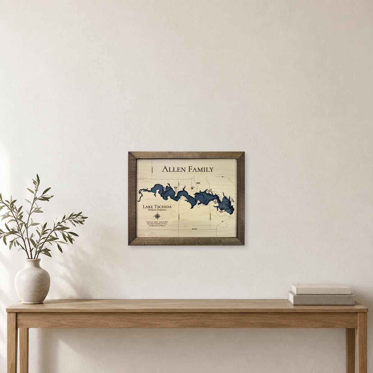 Tschida Allen wood map — multilayer, staged room mockup
